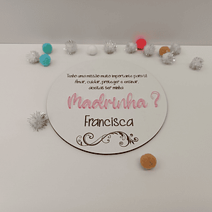 Convite Padrinhos (Bolacha)