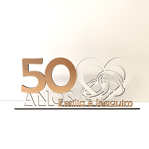 Placa de Mesa Bodas de Casamento 