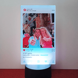 Lâmpadas 3D personalizada "Selfie Insta"