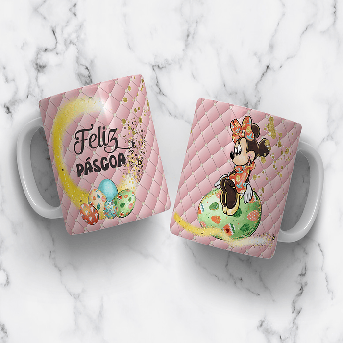 Caneca personalizada Minnie (Páscoa 01) 1