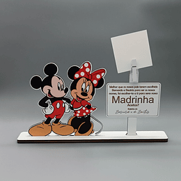 Convite Padrinhos - Minnie & Mickey