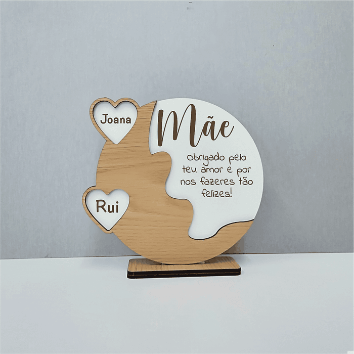 Placa com corações (Mãe, Pai, Avô, Avò, Avós, Padrinhos...)  14