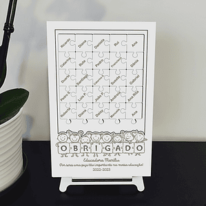 Quadro de Assinaturas - Puzzle