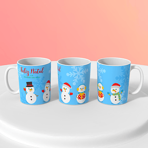 Caneca Natal | Boneco de neve 2