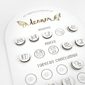 Quadro de Tarefas Diárias Personalizado para Criança