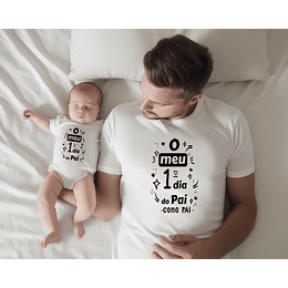Conjunto T-shirts Dia do Pai - Primeiro Dia