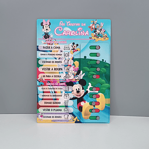 Quadro de Tarefas Diárias Personalizado para Criança
