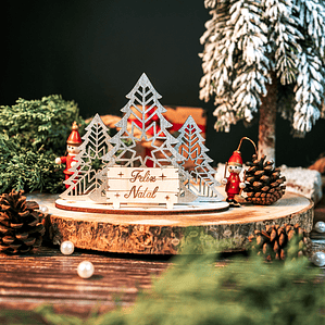 Postal de Natal 3D - Modelo 1