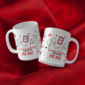 Caneca Dia dos Namorados 'Flork' - A Minha Notificação Favorita És Tu