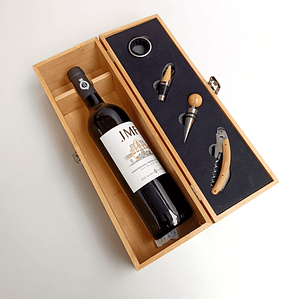 Caixa de Vinho Personalizada com Acessórios para o Dia do Pai