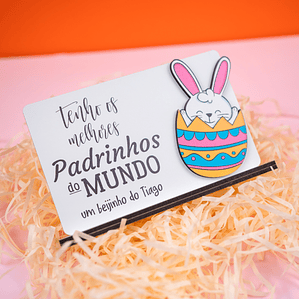 Placa Tenho o melhor Padrinho/Madrinha