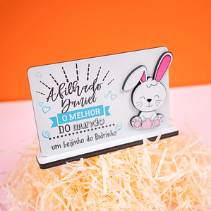 Placa Padrinho/Madrinha o melhor do Mundo