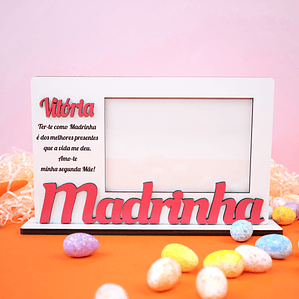 Moldura Padrinhos com Dedicatória