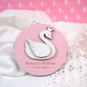 Íman Lembrança com Cisne 3D