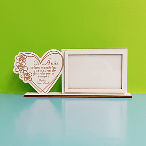 Moldura Avós com coração e dedicatória (M3)