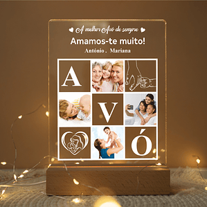 Candeeiro LED Personalizado - 