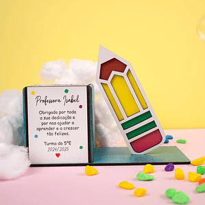 Caixa Porta‑Lápis “Lápis” Personalizada