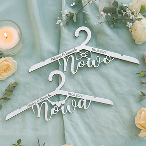 Conjunto de Cruzetas Personalizadas Noivo & Noiva – Modelo 2