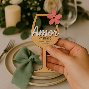 Lembrança de Casamento/Marcador de Lugar – Taça 