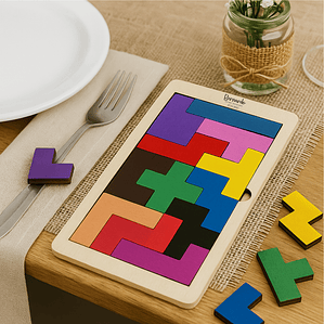 Jogo de Encaixe Tetris Colorido – Personalizado