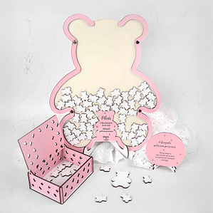 Quadro de Assinaturas Urso com Caixa