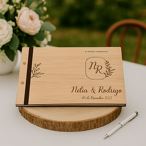 Livro de Honra Modelo 5 (côr natural com gravação)