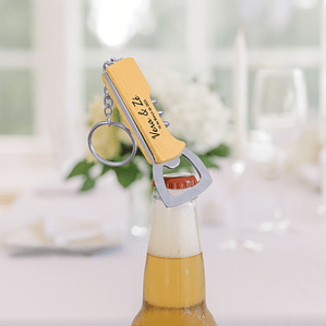 Porta-chaves abre-latas personalizável