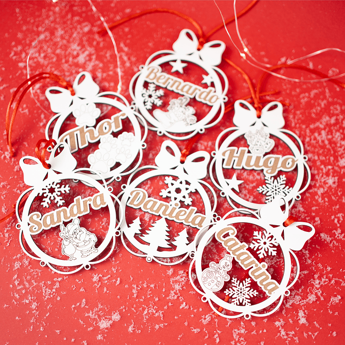 Bola de Natal M3 Laço e Arco (Refª BOLA03) 1