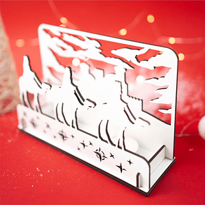 Presépio com velas - Modelo 3