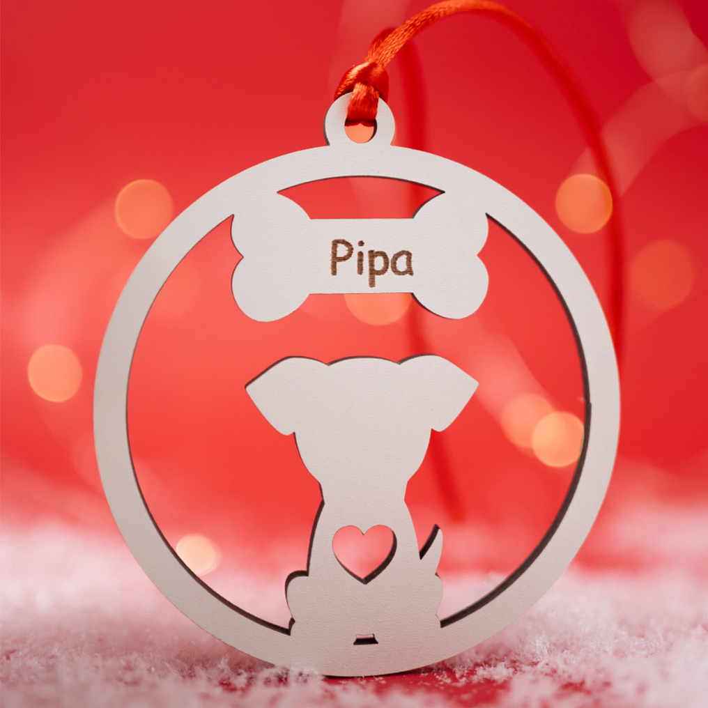 Bola de Natal Personalizada - Animais (Cão ou Gato) 1