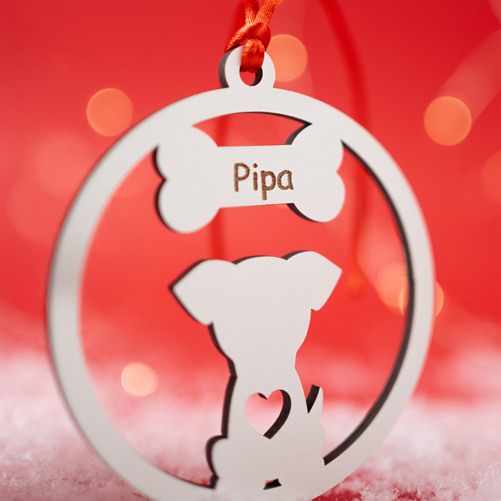 Bola de Natal Personalizada - Animais (Cão ou Gato) 3