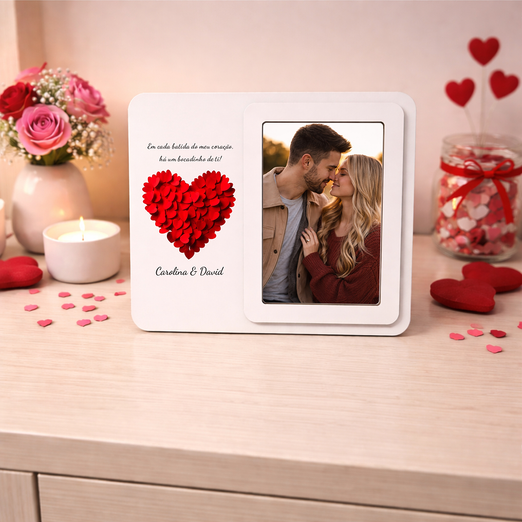 Conjunto Namorados – Bocadinho de ti - Moldura+Caneca+Porta-chaves 2