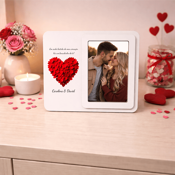 Conjunto Namorados – Bocadinho de ti - Moldura+Caneca+Porta-chaves 2
