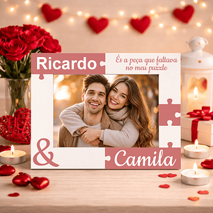 Moldura Namorados – Puzzle Personalizada