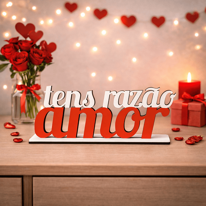Placa de Pousar – Tens Razão Amor 1