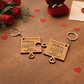 Conjunto Porta-chaves Puzzle Namorados Personalizado - Thumbnail 2