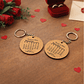 Porta-chaves Namorados – Personalizado com Nomes, Data e Dedicatória - Miniatura 1