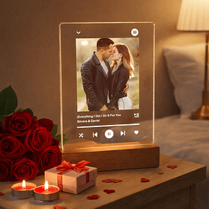 Candeeiro LED Personalizado Fotografia - Modelo 