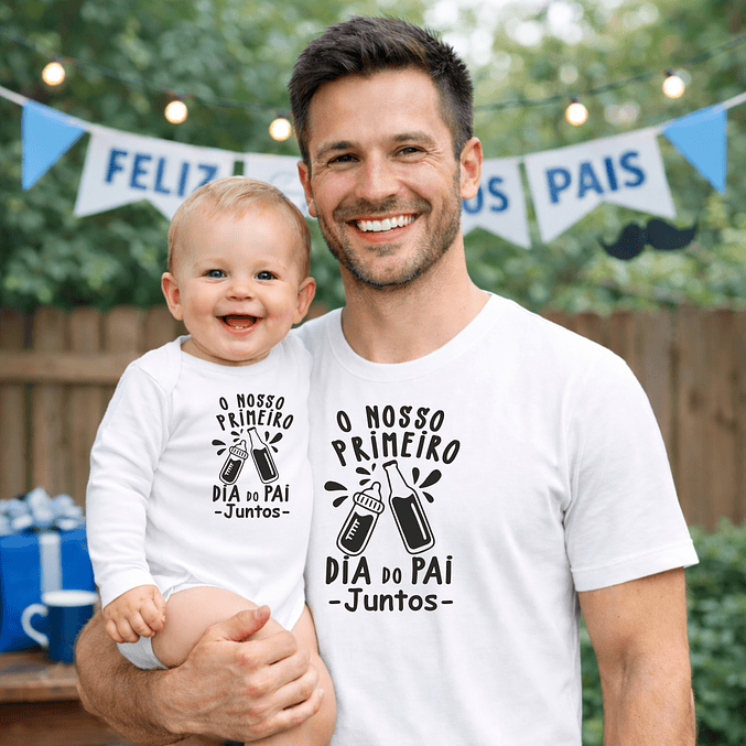 T-shirt + Body Dia do Pai - 