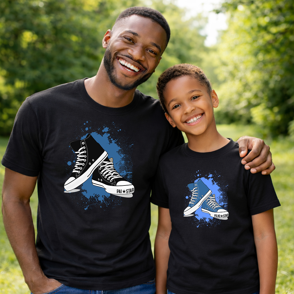 Conjunto T-shirts Dia do Pai - Pai Star, Filho(a) Star 2