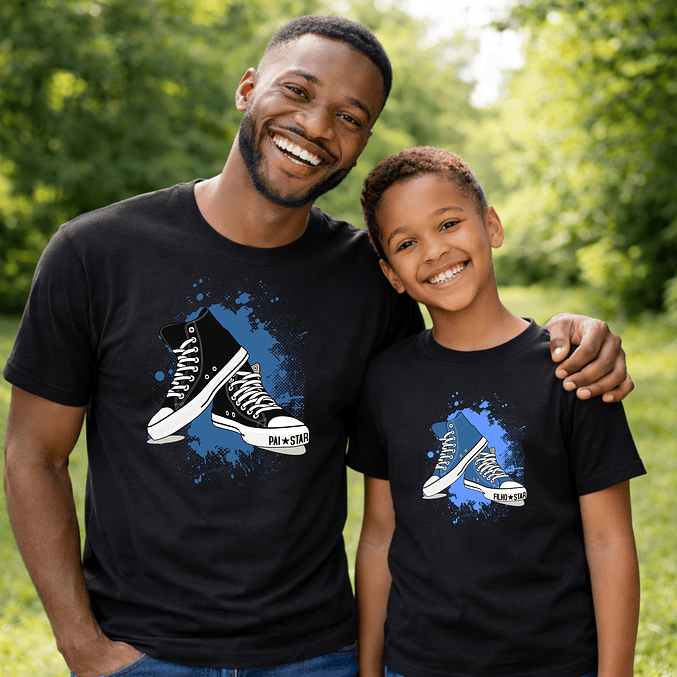 Conjunto T-shirts Dia do Pai - Pai Star, Filho(a) Star 2