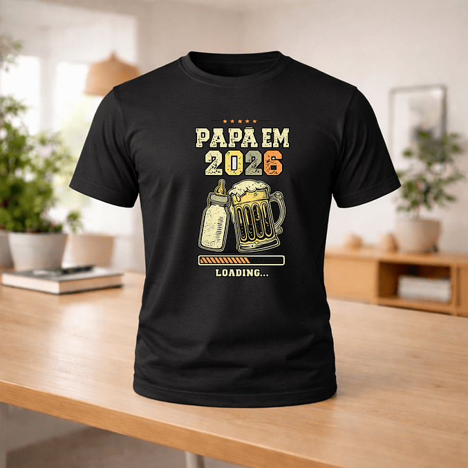T-shirt “Papá em … Loading” 2