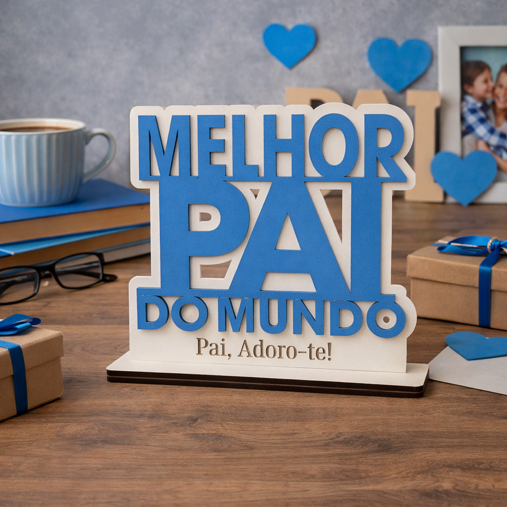 Placa Melhor Pai Do Mundo 2