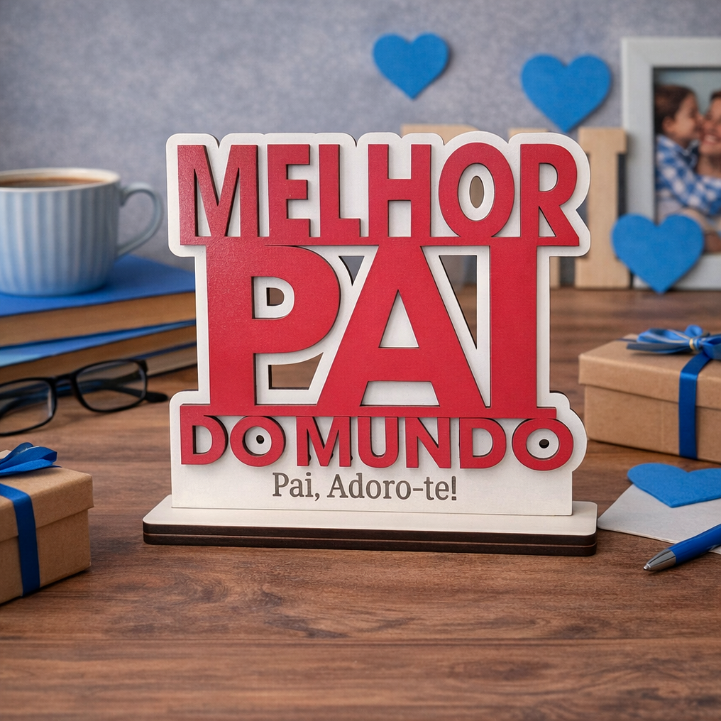 Placa Melhor Pai Do Mundo 3