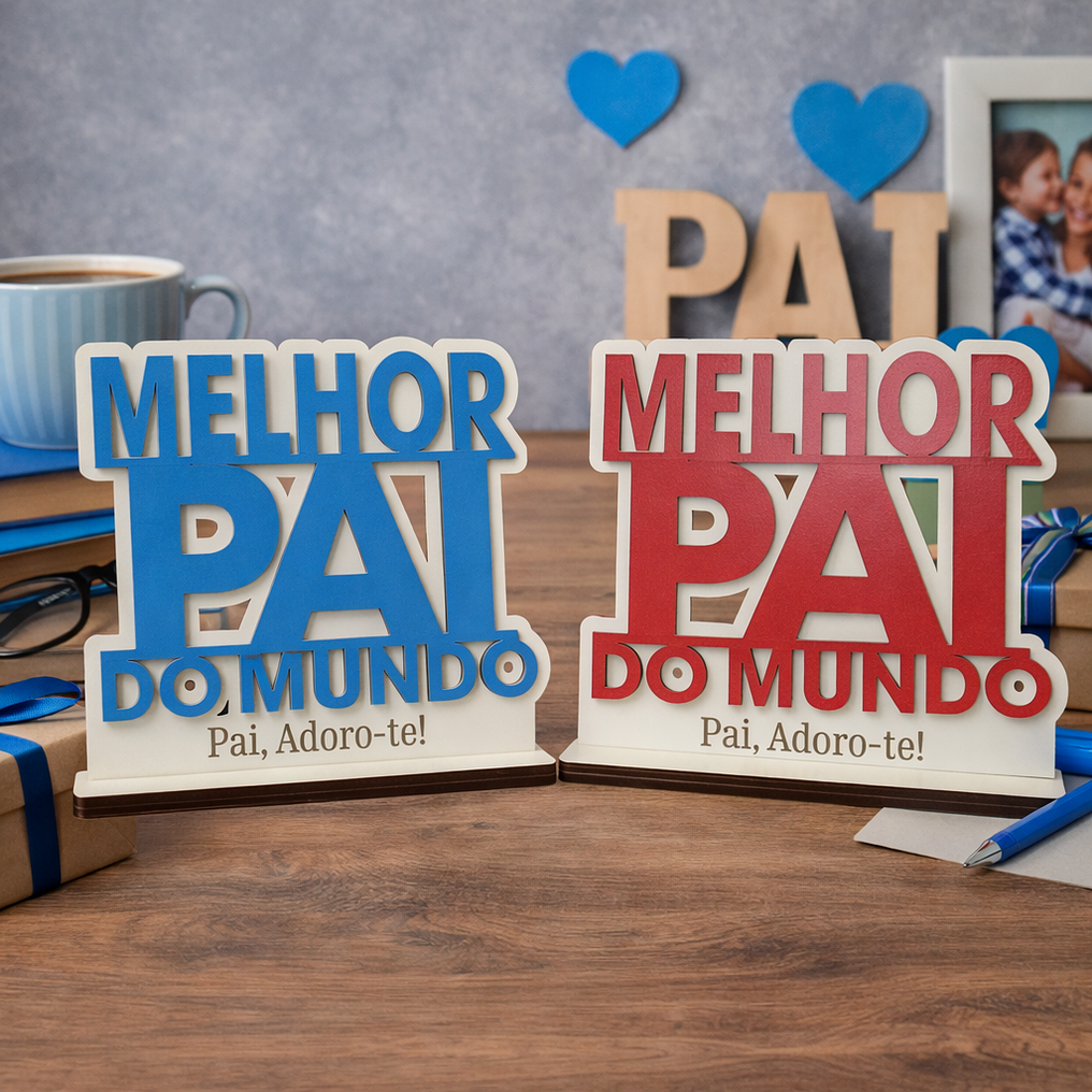 Placa Melhor Pai Do Mundo 1