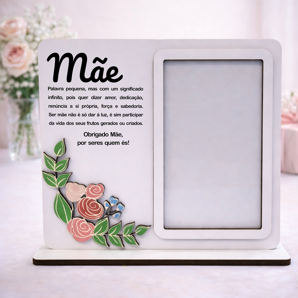 Moldura “Mãe” com Dedicatória Personalizável 1