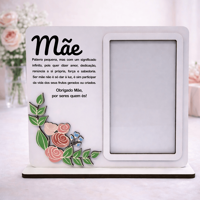 Moldura “Mãe” com Dedicatória Personalizável 1