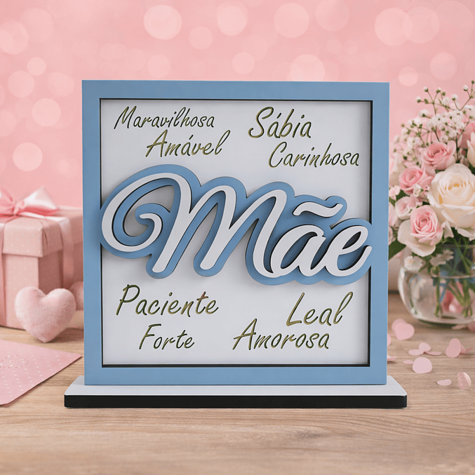Placa para a Mãe com Adjetivos 3