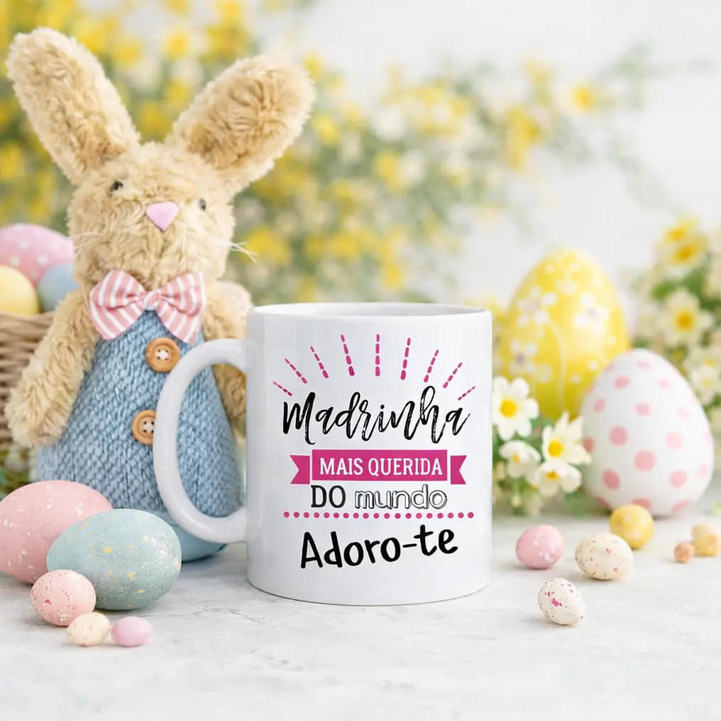 Caneca Madrinha/Padrinho Mais Querido do Mundo – Presente Personalizado 1