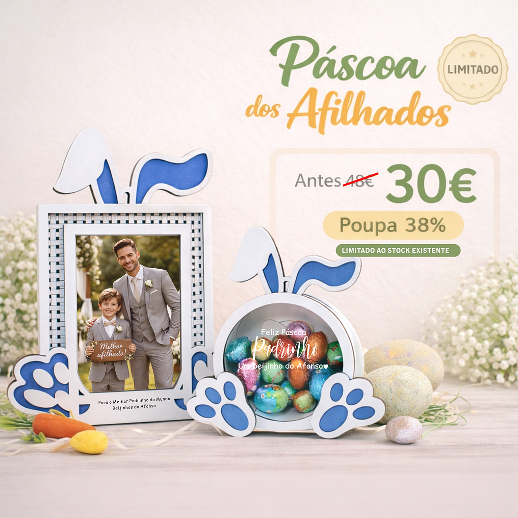 Pack Páscoa - Moldura + mealheiro coelhinho 2
